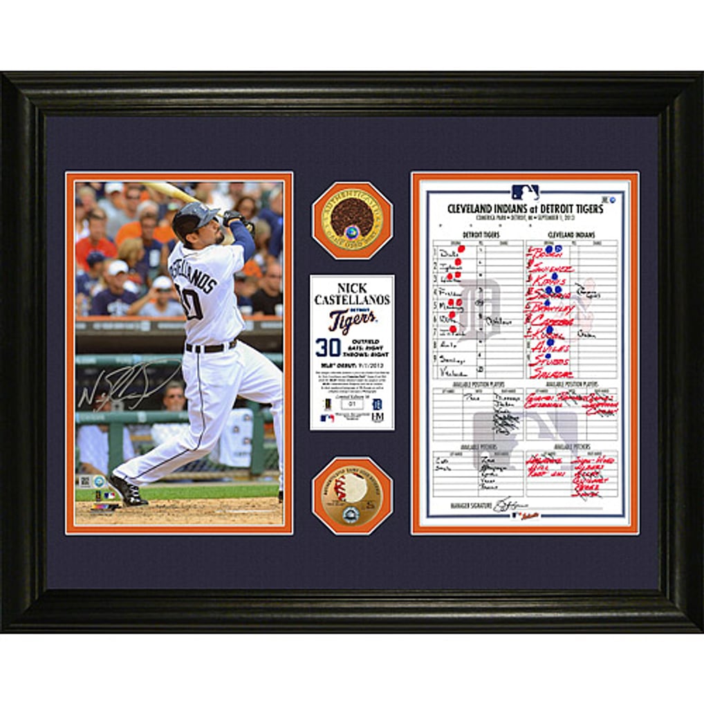 Detroit Tigers Nick Castellanos Framed Autographed 16