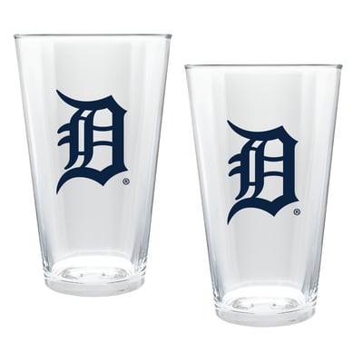 Detroit Tigers Two-Piece 16oz. Double Play Pint Glass Set