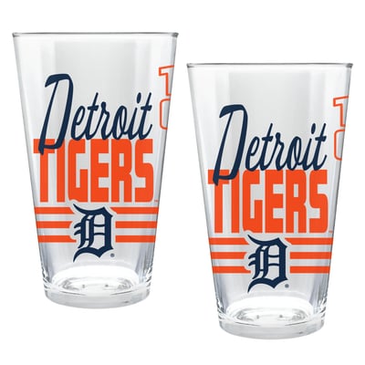 Detroit Tigers Two-Piece 16oz. Heritage Pint Glass Set
