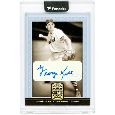 George Kell Detroit Tigers Autographed 2005 Donruss Greats #32 Card
