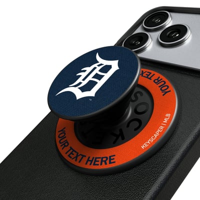 Detroit Tigers Keyscaper Personalized PopSockets Magnetic Phone Grip & Stand