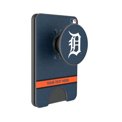 Detroit Tigers Keyscaper Personalized Solid PopSockets Magnetic Wallet