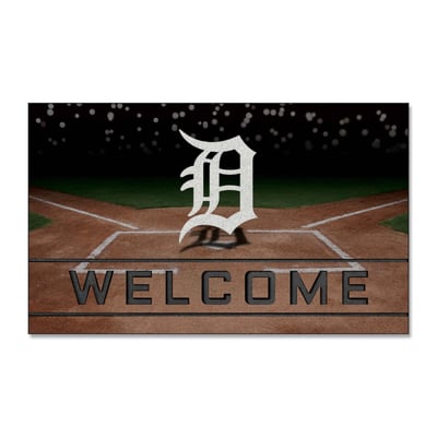 Detroit Tigers Logo Brands 18" x 30" Crumb Rubber Door Mat