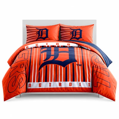 Detroit Tigers Logo Brands Momentum 5-Piece Full/Queen Bedding Set