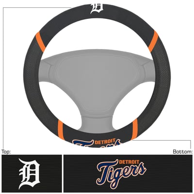 Detroit Tigers Logo Brands Steering Wheel Cover