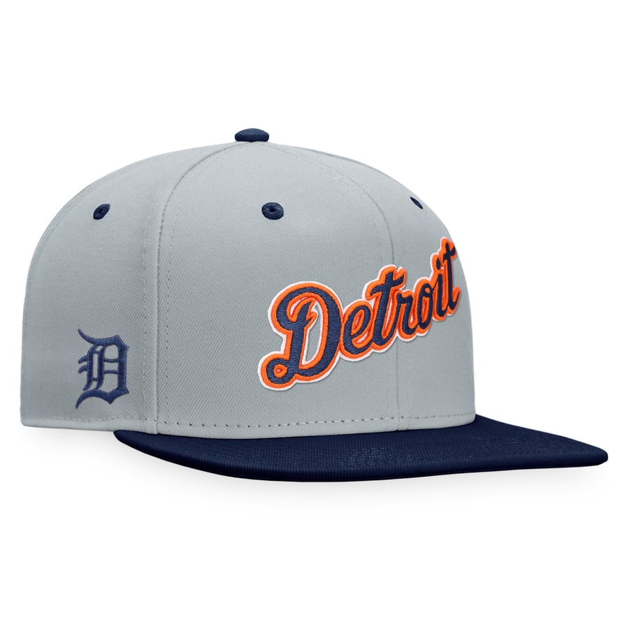 Men's Detroit Tigers Fanatics Gray Team Two-Tone Snapback Hat
