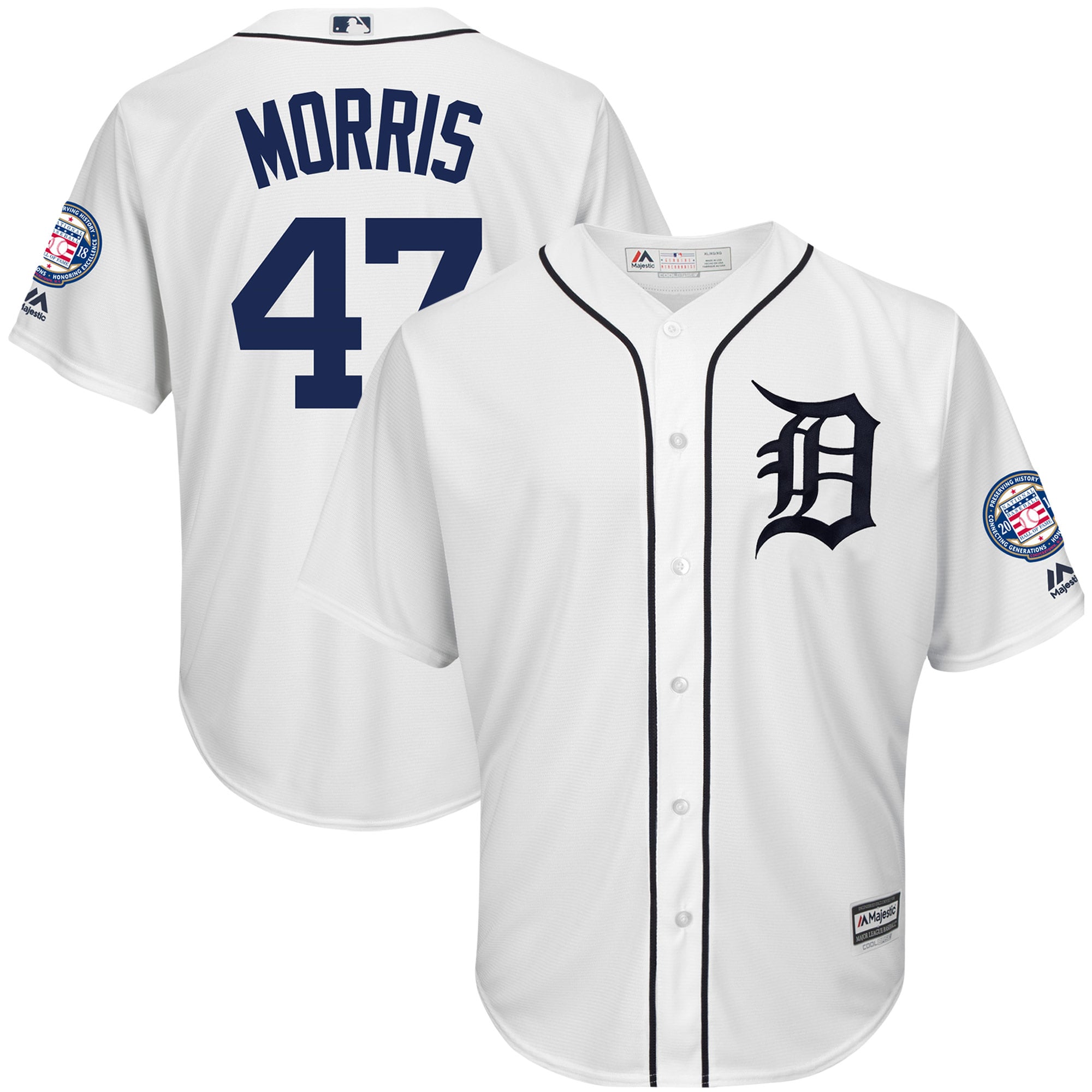 Men's Detroit Tigers Jack Morris Majestic White Hall of Fame