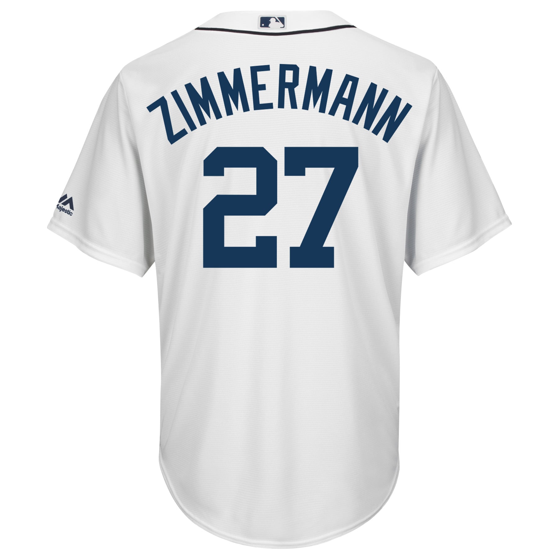 Men's Detroit Tigers Jordan Zimmermann Majestic White Cool Base