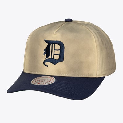  Detroit Tigers Mitchell & Ness Retro Roots Deadstock Cooperstown Adjustable Hat - Cream