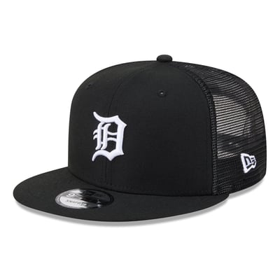 Detroit Tigers New Era 9FIFTY Adjustable Trucker Hat - Black