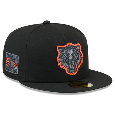  Detroit Tigers New Era Color Pop 59FIFTY Fitted Hat - Black