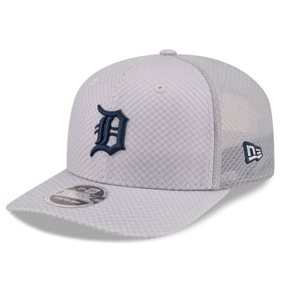  Detroit Tigers New Era 9SEVENTY Jock Adjustable Trucker Hat - Gray