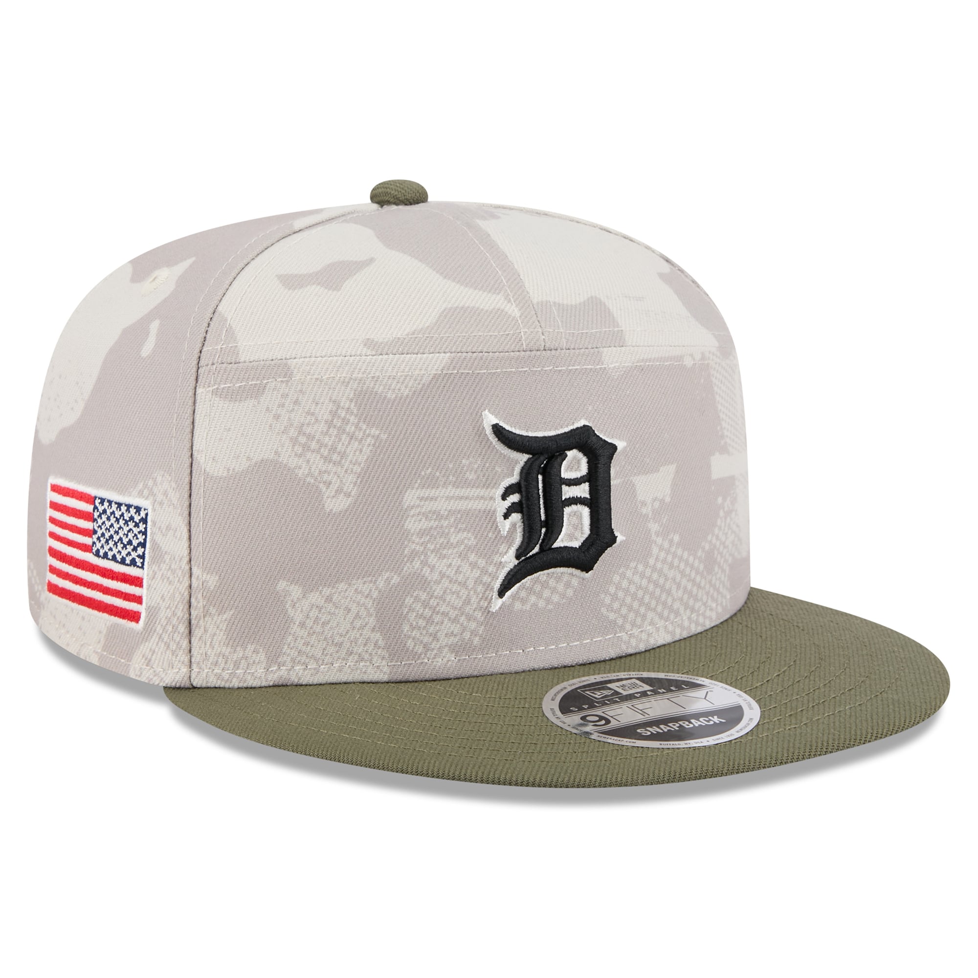Casquette Snapback New Era Detroit Tigers - Édition Limitée Armed Forces 2021 - Taille Unique