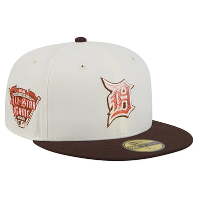 Detroit Tigers New Era Pumpkin Spice 59FIFTY Fitted Hat - Natural/Brown