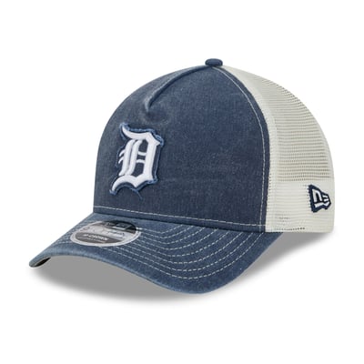  Detroit Tigers New Era Fan 9FORTY A-Frame Trucker Adjustable Hat - Navy