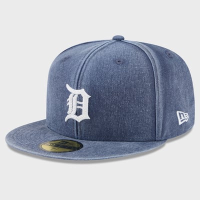  Detroit Tigers New Era Washed 59FIFTY Fitted Hat - Navy