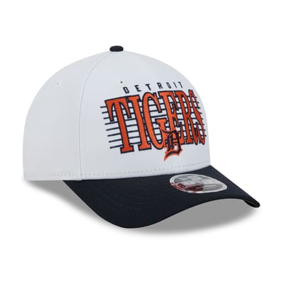 Detroit Tigers New Era Loyal 9FORTY M-Crown Adjustable Hat - White/Navy