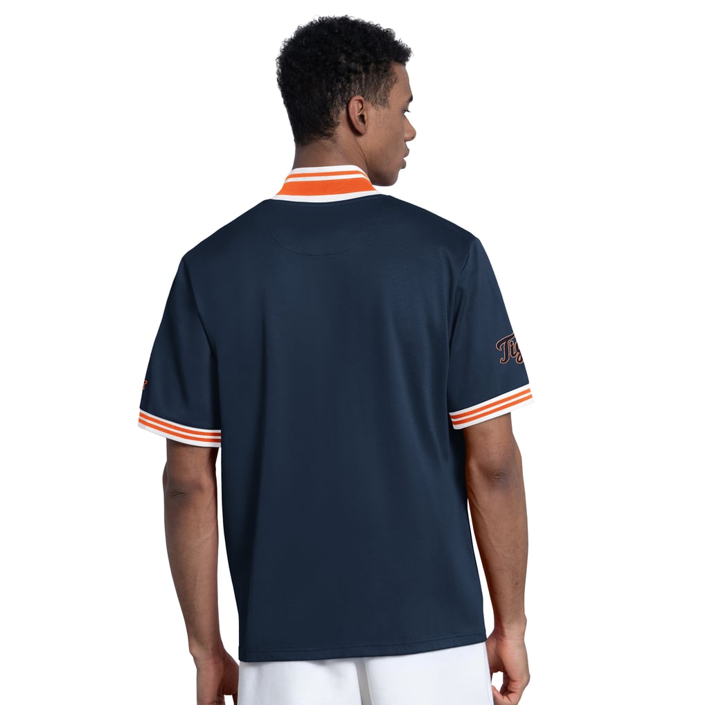  Detroit Tigers Starter Button-Up Short Sleeve Jacket - Navy