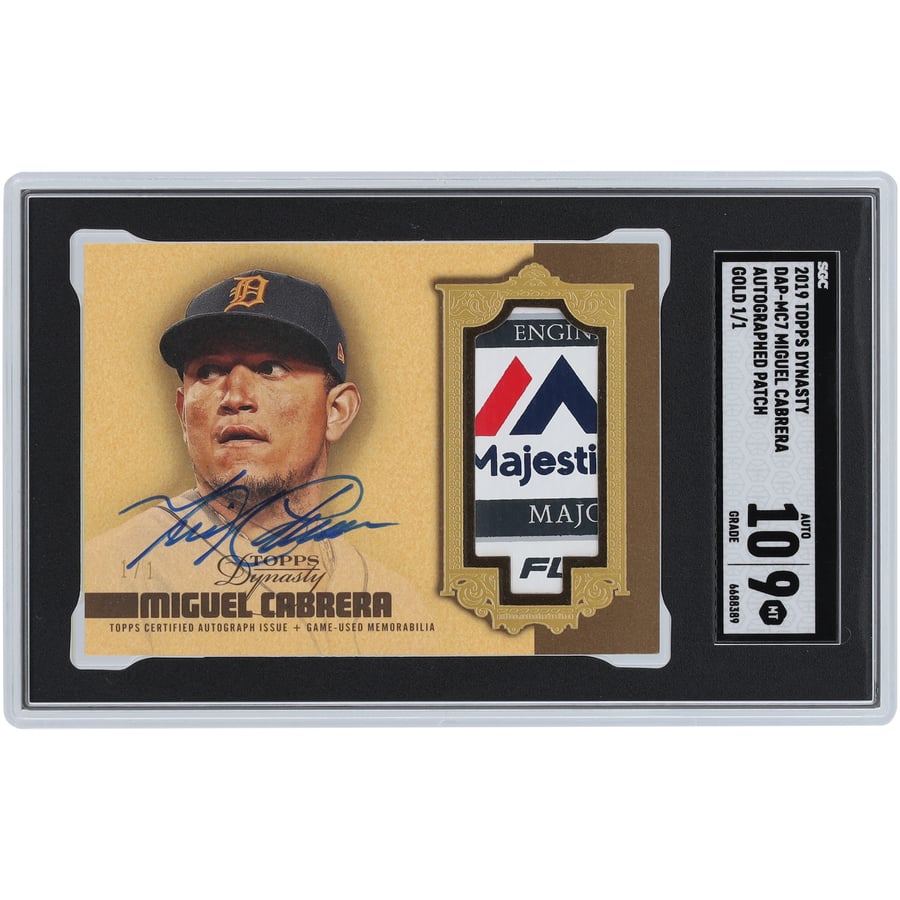Miguel Cabrera Detroit Tigers Autographed 2019 Topps Dynasty 