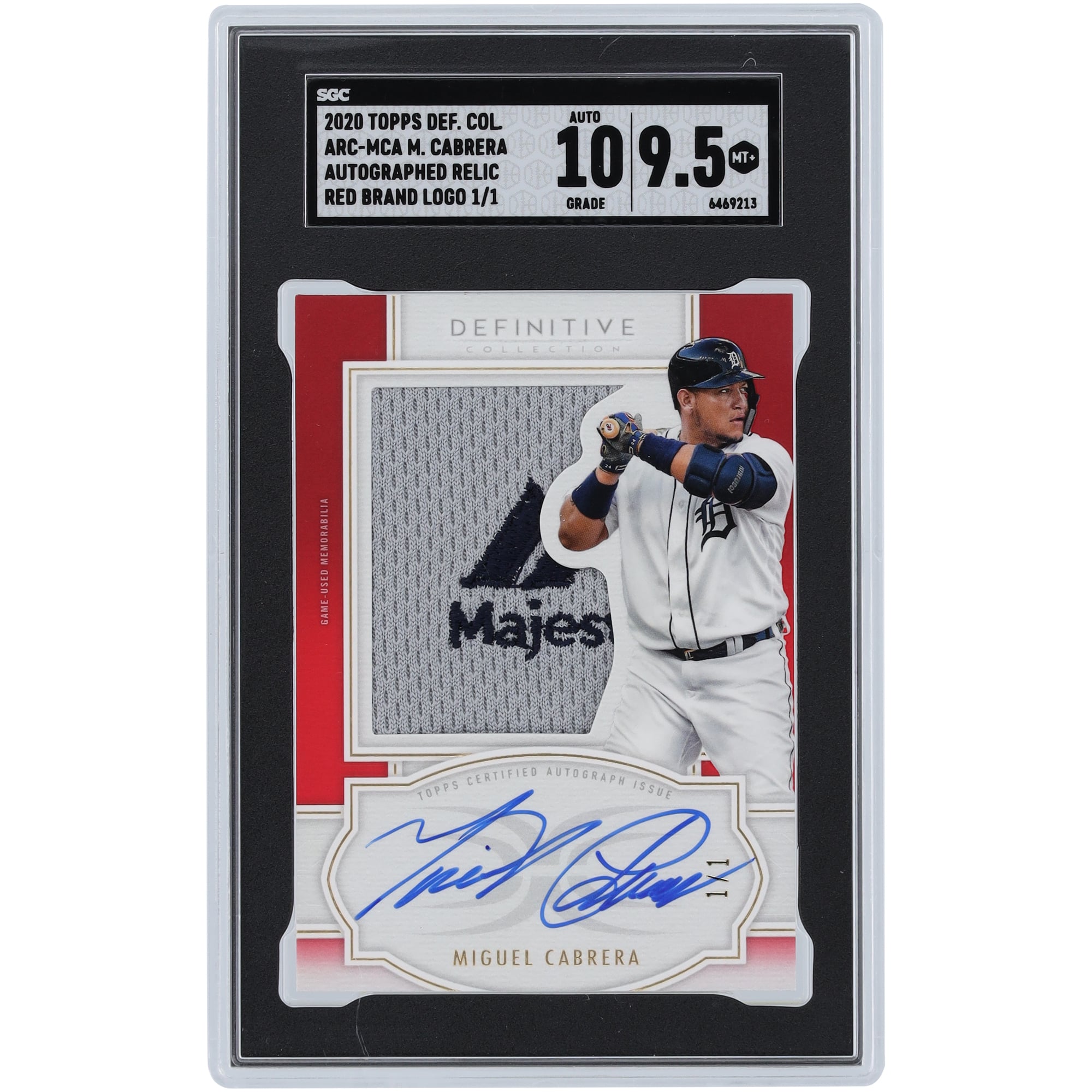 Miguel Cabrera Detroit Tigers Autographed 2020 Topps Definitive 