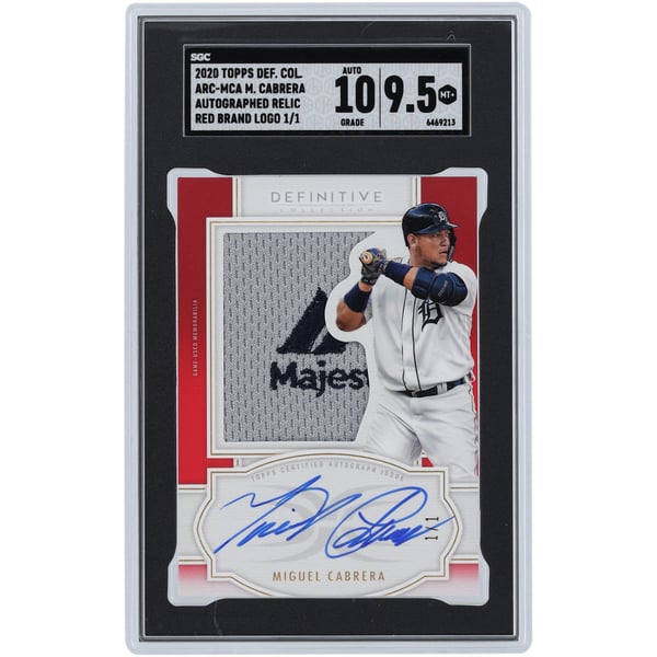 Miguel Cabrera Detroit Tigers Autographed 2020 Topps Definitive 
