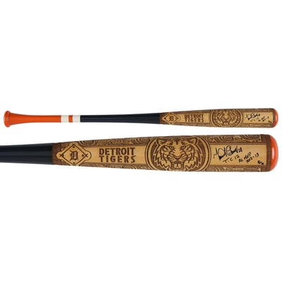 Miguel Cabrera Detroit Tigers Autographed Fanatics Authentic Pillbox Bat Company Mural Series Bat with Multiple Inscriptions - Limited Edition #5/5