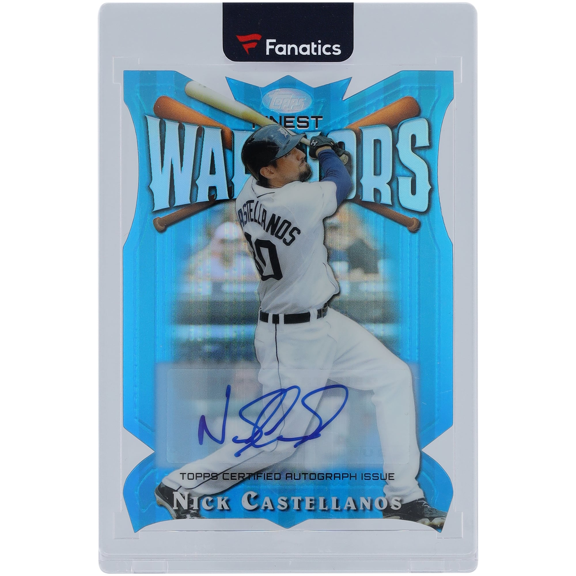 Nick Castellanos Detroit Tigers Autographed 2014 Topps Finest Warriors Die Cut #FW-NC #8/10 Card