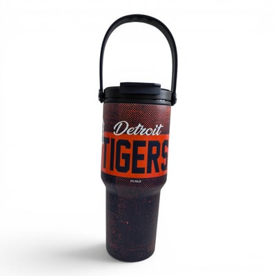 Detroit Tigers Pegasus 24oz. Speckled Gradient Stainless Steel Dual Top Water Bottle