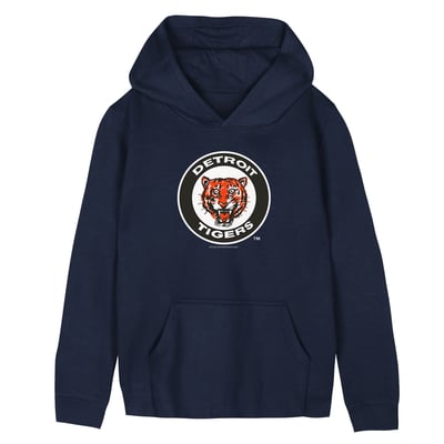  Detroit Tigers Mitchell & Ness Preschool Retro Logo Hoodie - Navy