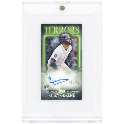 Riley Greene Detroit Tigers Autographed 2023 Topps RIP Tear Card Terrors Mini #TCTA-RG #1/25 Rookie Card