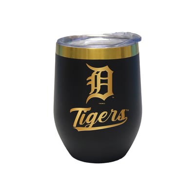 Detroit Tigers The Memory Company 12oz. Stainless Steel Gold Lettering Stemless Wine Tumbler