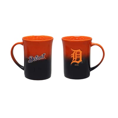 Detroit Tigers The Memory Company Two-Pack 15oz. Ceramic Ombre Mug Set