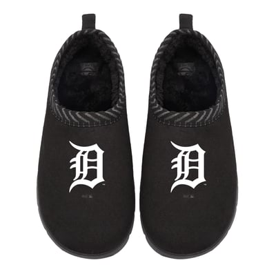 Detroit Tigers ISlide Unisex Primary Logo Mission Slippers - Black
