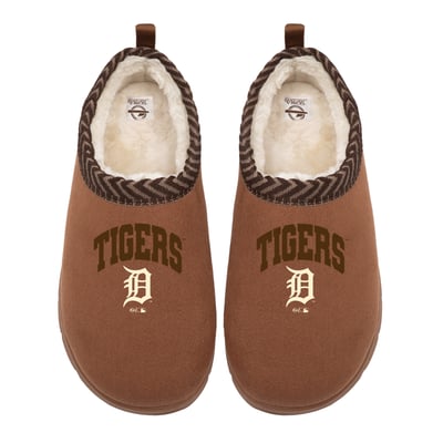 Detroit Tigers ISlide Unisex Tonal Pop Mission Slippers - Tan
