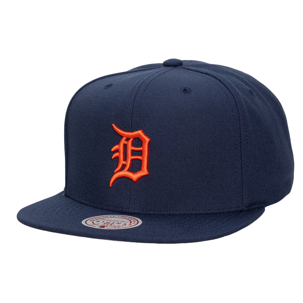  Detroit Tigers Mitchell & Ness Unisex Side Logo Snapback Hat - Navy