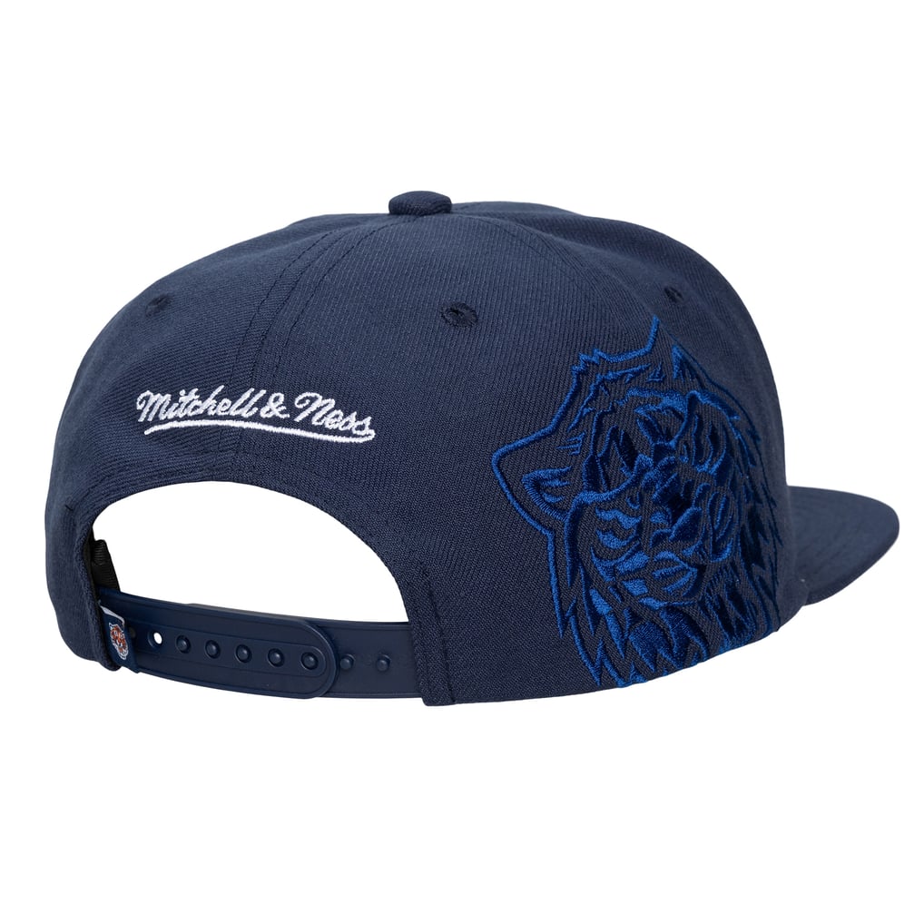  Detroit Tigers Mitchell & Ness Unisex Side Logo Snapback Hat - Navy