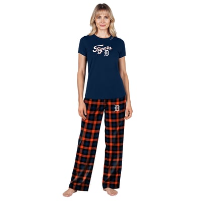  Detroit Tigers Concepts Sport Women's Highland Sleep Set - Navy