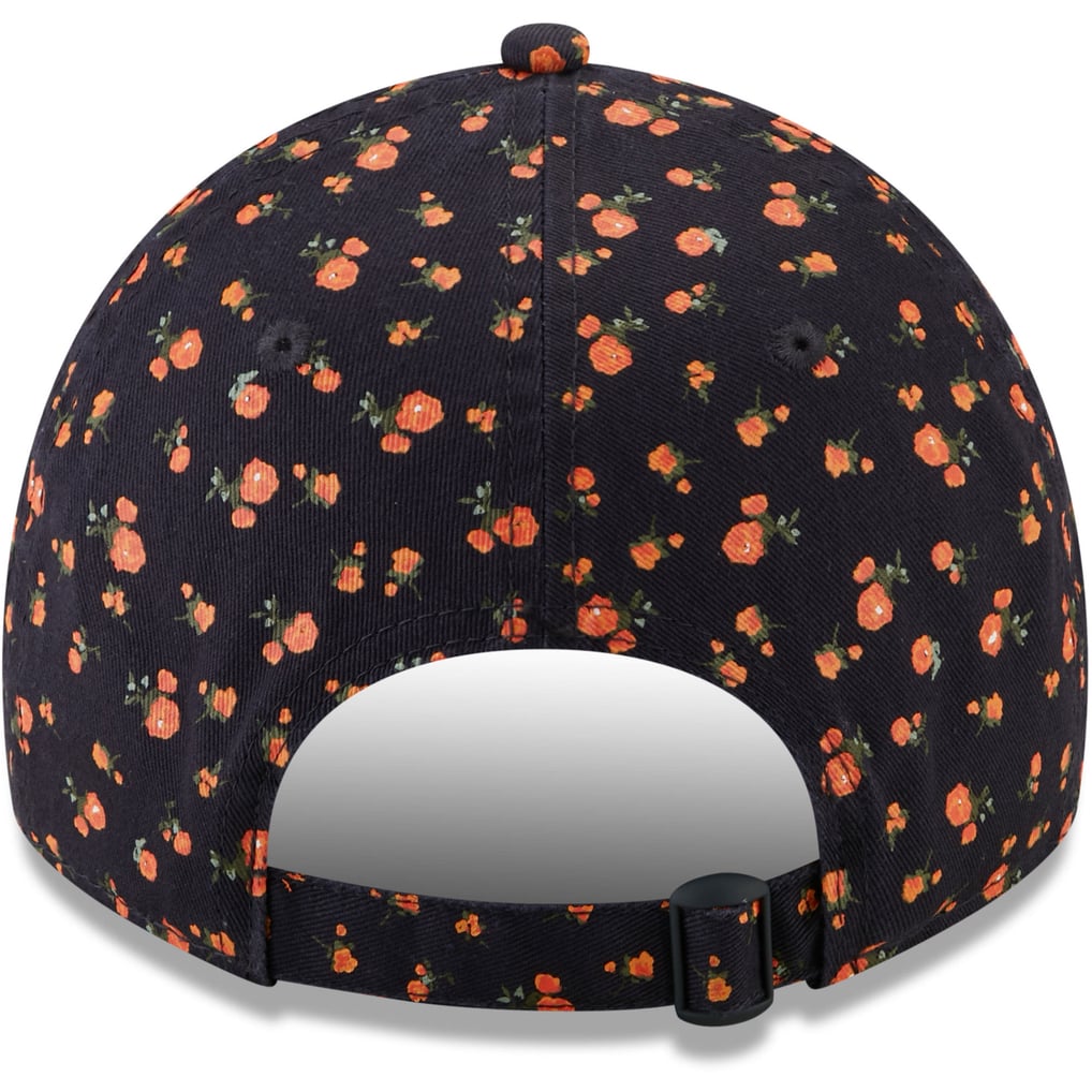New Era 9Twenty Women\'s Detroit Tigers Orange/Blue Floral Strapback Hat New Era Detroit Tigers Women main image 4