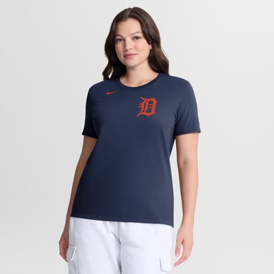 Detroit Tigers Nike Women's Wordmark T-Shirt - Navy