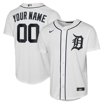Detroit Tigers Nike Youth Home Replica Custom Jersey - White