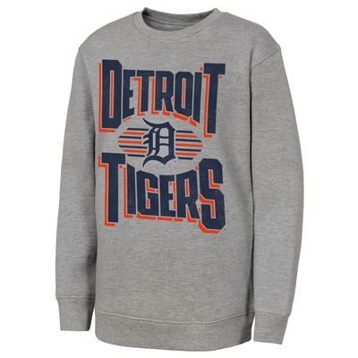Detroit Tigers Outerstuff Youth Jet Stream Sweatshirt - Gray