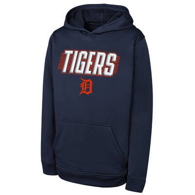 Detroit Tigers Outerstuff Youth Sack Party Performance Hoodie - Navy