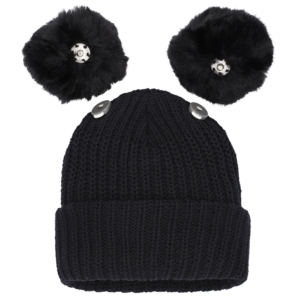 Love Your Melon Disney Mickey Mouse Black Cuffed Knit Hat with Double Pom-Poms Disney main image 4