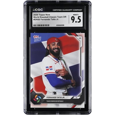 Fernando Tatis Jr. Dominican Republic Baseball 2026 Topps Now #DR08 CGC Authenticated 9.5 Card 
