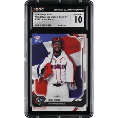 Ketel Marte Dominican Republic Baseball 2026 Topps Now #DR03 CGC Authenticated 10 Card 