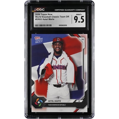 Ketel Marte Dominican Republic Baseball 2026 Topps Now #DR03 CGC Authenticated 9.5 Card 