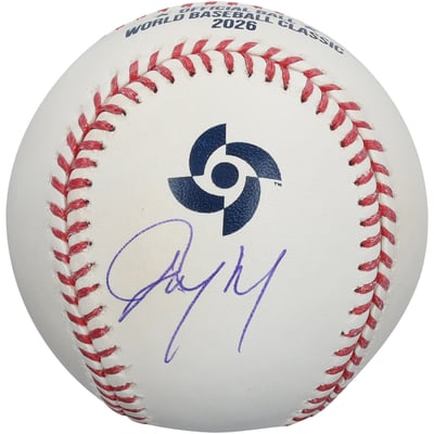 Ketel Marte Dominican Republic Baseball Autographed Fanatics Authentic 2026 World Baseball Classic Baseball  
