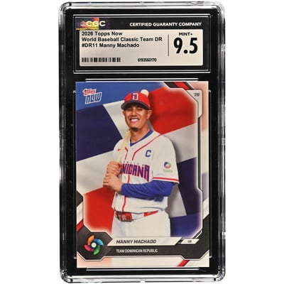 Manny Machado Dominican Republic Baseball 2026 Topps Now #DR11 CGC Authenticated 9.5 Card 