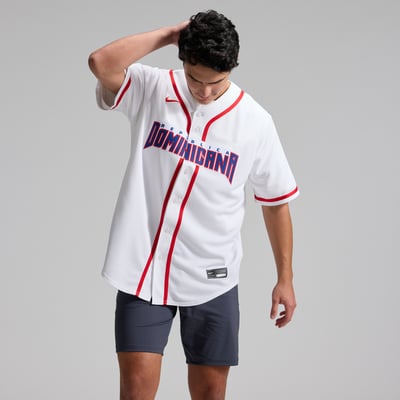 Dominican Republic Baseball Nike 2026 World Baseball Classic Home Stadium Jersey - White