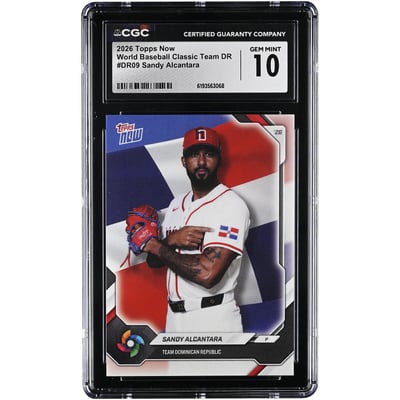 Sandy Alcantara Dominican Republic Baseball 2026 Topps Now #DR09 CGC Authenticated 10 Card 